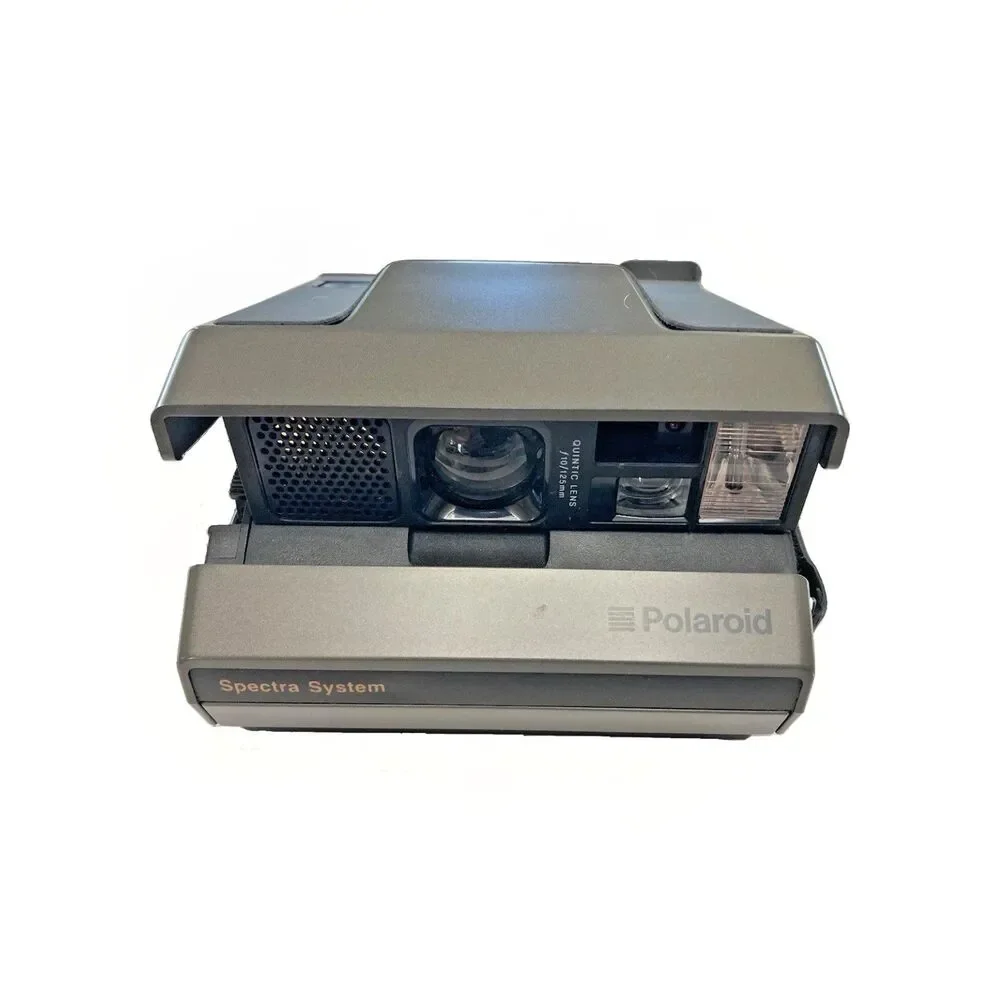 Vintage Polaroid Spectra System Instant Film Camera W/HandStrap Tested EUC